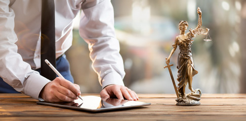 Digital Signature Concept with Tablet and Stylus Pen