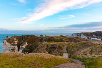 Etretat Normandie/Frankreich Alabaster K&uuml;ste/Winter 2018