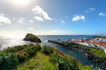 Beautiful View over São Roque village in São Miguel, Açores