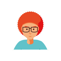 young man with eyeglasses avatar character