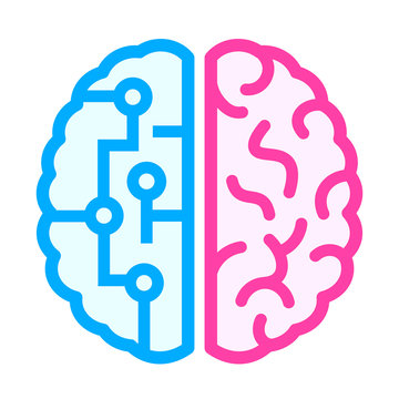 Left And Right Brain Difference Icon