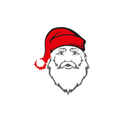 Santa claus vector, merry christmas