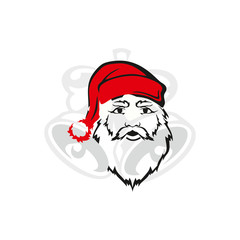 Santa claus vector, merry christmas