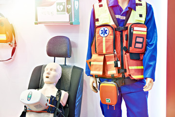 Equipment emergency doctor at exhibition