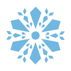 Beautiful Christmas Snowflake. Crystal.