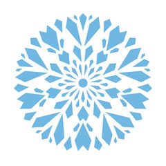 Beautiful Christmas Snowflake. Crystal.