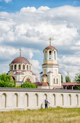 Fototapeta na wymiar Orthodox Church of the Smolensk icon of the mother of God in Donbass 3