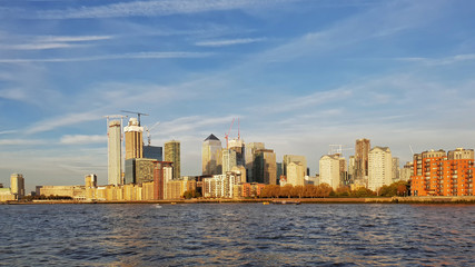 Naklejka premium Canary Wharf business district - London, UK