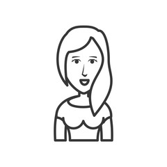 young woman avatar character