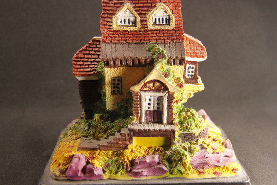 Maquette de maison d&eacute;corative