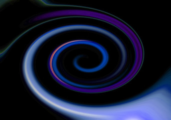 Abstract background in the form of a swirling glowing spiral on a black background.