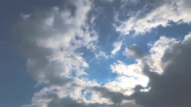 Time lapse of dramatic clouds