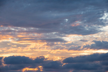Dramatic cloud formations at sunset near Punta de Mita, near Bucerias Mexico