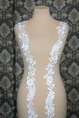 White lace stock photo on dummy, mannequin