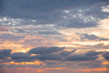 Dramatic cloud formations at sunset near Punta de Mita, near Bucerias Mexico