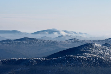 Obraz na płótnie Canvas aerial view of mountains