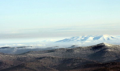 aerial view of mountains