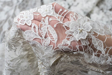 The texture of lace