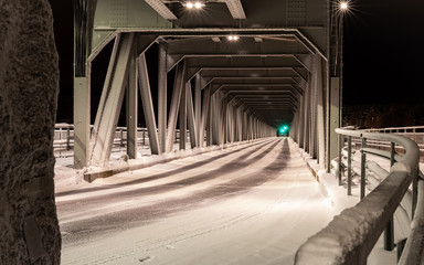 Ounaskoski rail and road bridge, Rovaniemi Finland