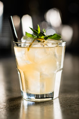 summer cocktail in the bar