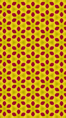 Ornate geometric pattern and abstract colored background