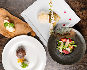 dinner in the restaurant