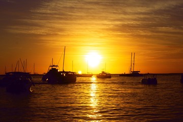 Obraz premium BAYAHIBE BEACH PUNTA CANA DOMINICAN REPUBLIC SUNSET
