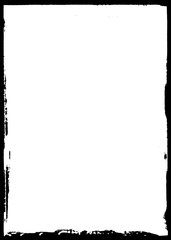 Abstract Decorative Black & White Photo Edge. Type Text Inside, Use as Overlay or for Layer Mask.