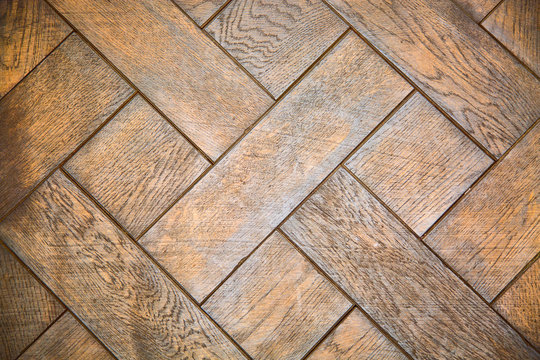 Natural yellow parquet floor texture. Wooden floor background.