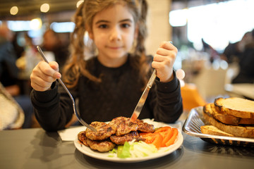 Little Girl Eating
