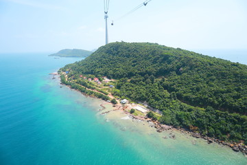 view of an island in the sea
