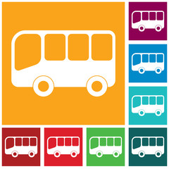 Bus icon vector