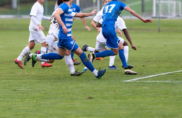 Fototapeta premium soccer football players team competition in the sport stadium