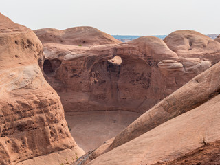 Geological formations in Arches National Park