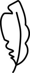  Hand drawn feather doodle sketch tribal vector