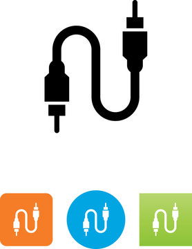 AV Cable Icon - Illustration
