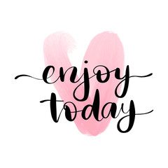 Vector hand drawn lettering phrase. Modern brush calligraphy. Motivation and inspiration quotes