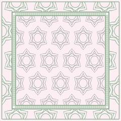 Ornamental Floral Print With Color Mandala. For Design Of Carpet, Shawl, Pillow, Cushion. Vector Illustration