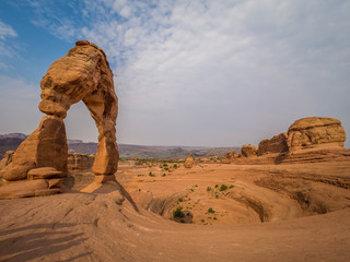 Fototapeta na wymiar Delicate Arch, the famous american landmark