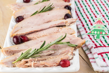 Smoked turkey breast.