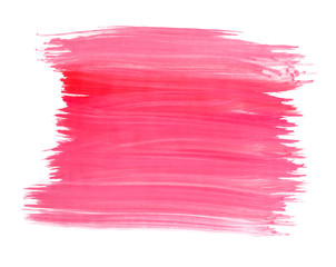 A fragment of the pink color background painted with watercolors