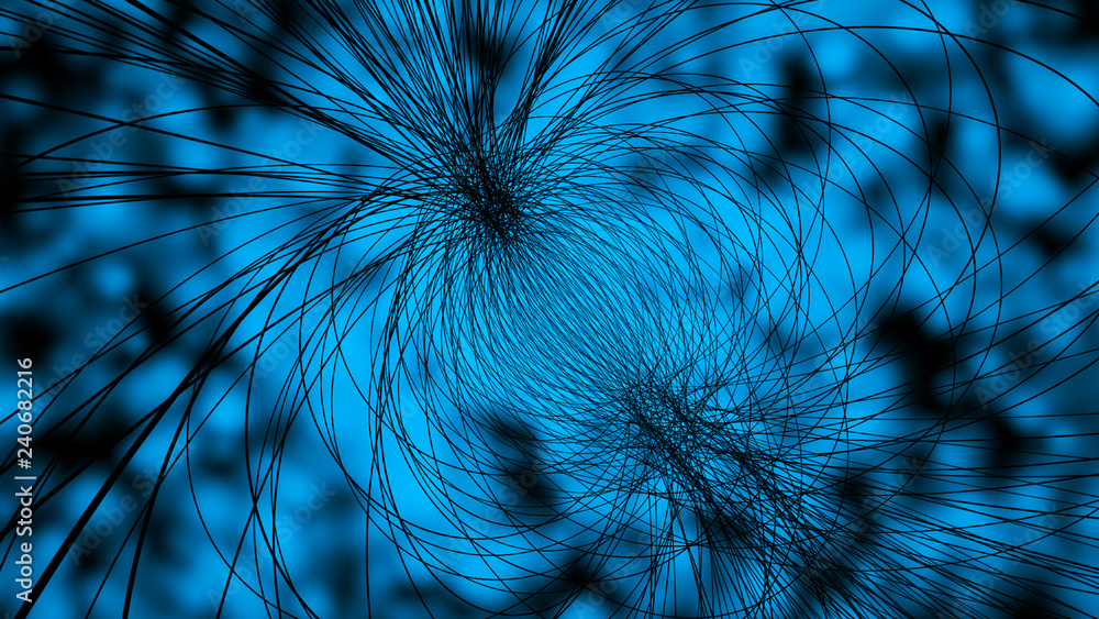 Poster abstract polygonal space. network connection structure. digital data visualization. big data digital