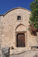 Fototapeta na wymiar The beautiful Orthodox Old Church of Panagia Diakinousa in Cyprus