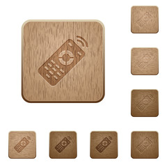Working remote control wooden buttons