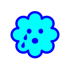 Crying cloud sweet emoji