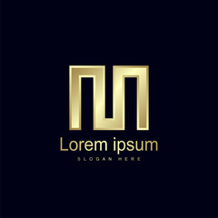 Initial Letter NN Logo Template Vector Design