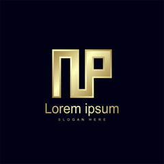 Initial Letter NP Logo Template Vector Design