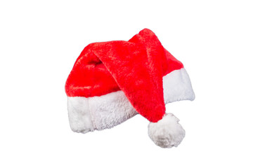 Christmas hat  on white background ,  clipping path