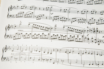 A page of sheet music