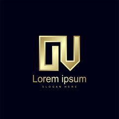 Initial Letter OV Logo Template Vector Design